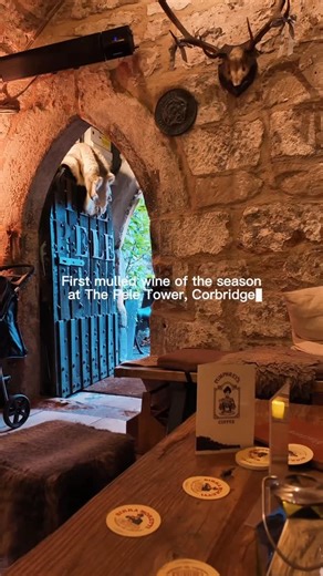 Steph Fox - Newcastle & North East on Instagram: "First mulled wine of the season… 🍷 The Pele Tower, Corbridge: 🏰 Grade I listed 14th-century tower with National Monument Status 🔥 Three cosy floors up the old steep steps 🍺 Micro bar serving craft ales, wines & spirits including their own ‘The Pele’ ale ☕️ Coffees, teas & winter warmers #corbridge #peletower #mulledwine #northumberland"