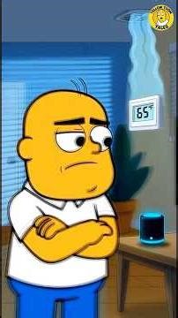 Smart Home HUMILIATES Dad 😭 | Yellow Toon Tales #shorts #viralshorts