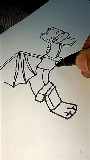 I Drew the Ender Dragon 😱 | Minecraft Drawing