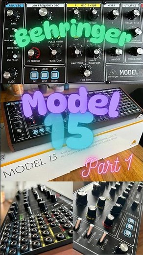 Behringer Model 15 analog synthesizer - funky sound demo (Part1) #behringer #model15 #moog