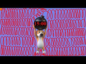 15 Minute Crazy Dog Countdown Timer Explosive Ending
