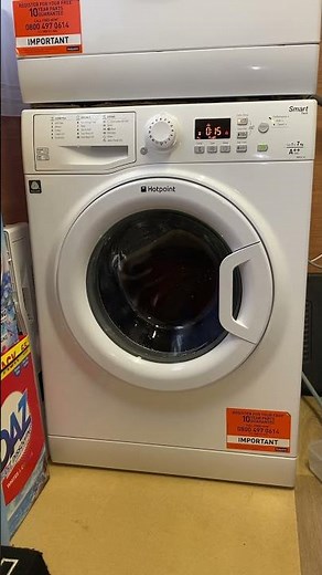 Hotpoint Smart Tech WMFUG742 || First wash rinse cycle! (Modified 11kg Hotpoint)