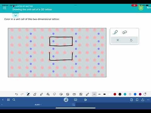 ALEKS: Drawing the unit cell of a 2D lattice