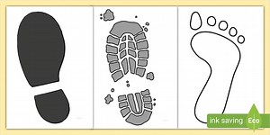 Giant Footprint Display Cut-Outs