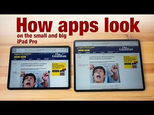 Size and look comparison for apps on iPad Pro 11 and 12.9 & 13