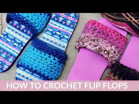 HOW TO CROCHET FLIP FLOPS