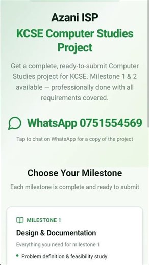 azani internet service provider How KCSE Computer Projects Use Databases & Flowcharts