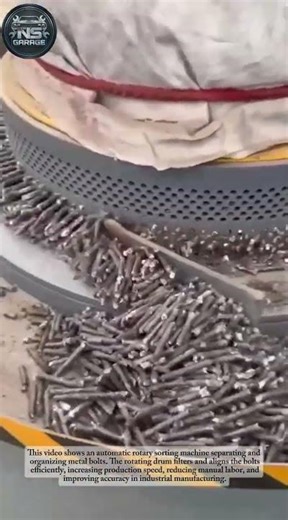 Automatic Bolt Sorting Machine | High-Speed Industrial Metal Processing