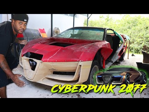 Turning a Pontiac Fiero into a Cyberpunk 2077 themed car pt6