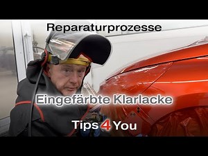 Repair processes Tinted clear coats