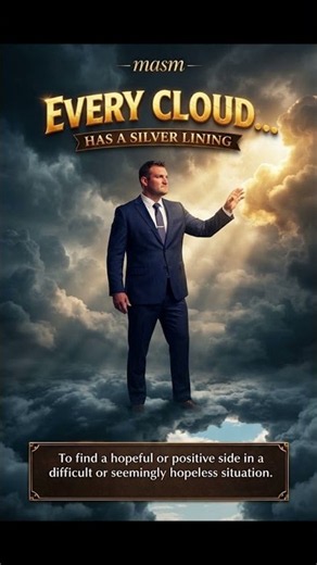 masm idiom:- every cloud has silver lining