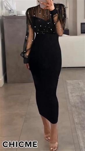 Chic Me on Instagram: "👉 Comment "Need" and we'll send you the link https://bit.ly/496siS1⁠ ⁠ Party mode ON! 🔥💎⁠ ⁠ #MeshDress #BeadedDetail #BodyconStyle #PartyDress #NightOutLook #StatementOutfit #ChicFashion #FashionReel⁠ #ChicMeStyle #ShopChicMe #ChicMeOOTD #ChicMe⁠"