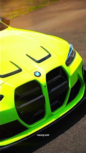 That Neon Green M4 CSL Color is Crazy 🔥 #bmw #shorts #caredit