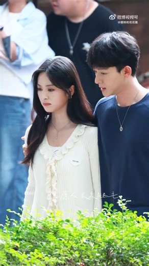 Shen Yue filming her new drama Be With Me #huyitian #shenyue #cdrama #yishen