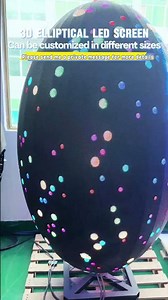 3D Elliptical LED screen#leddisplay#customizedScreen #CreativeScreen #3Dscreen #FlexibleModule