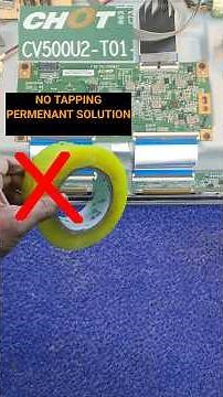 CHOT 50" PANEL REPAIR | CV500U2- T01 PANEL NO PICTURE SOLUTION | #tv #shortvideo