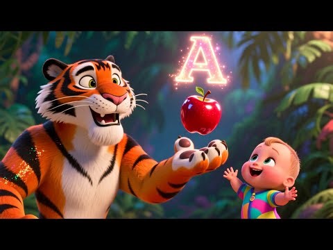 Learn ABCs with Tiger 🐯🔤 Fun Alphabet Song | Learn & Play for Kids