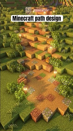 Minecraft Path design #minecraft #minecrafttutorial