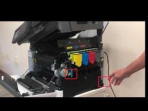 MX C357F0MX C407P Waste toner container replacement