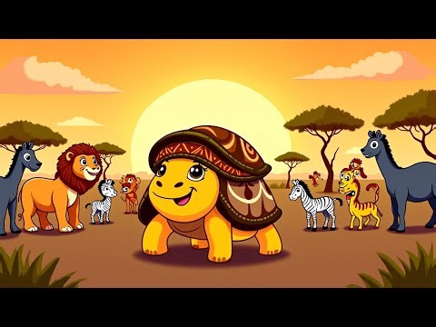“Why the Tortoise’s Shell Is Cracked 🐢 | FolkiDoki African Tale for Kids”