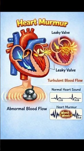 Heart murmur explained #ncertbiology