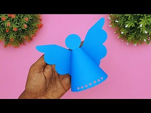 How To Make Easy Paper Angel | Handmade Origami Angel Making Ideas | 3D Angel Making Tutorial