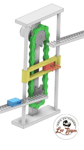 Miren amigos que buena solución para desniveles en una cinta transportadora #leobesson | Herreria Leo Besson
