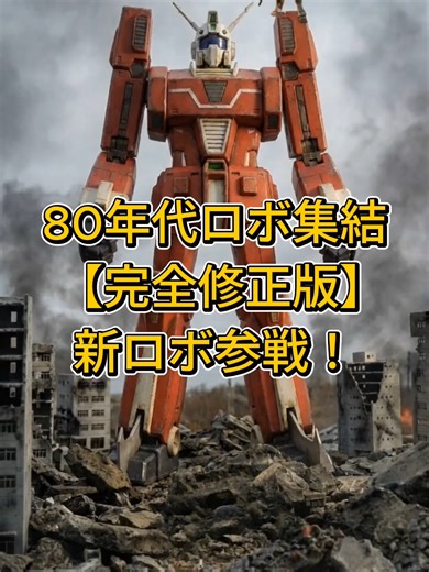 80年代ロボットのサイズ比較！ガンダムと新ロボット