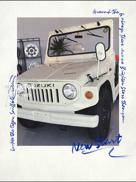 #コエダ自動車 お店紹介✨ 店内にはレトロな#lj20 展示！ #ホイール 、#シートカバー も展示しており、実際に質感なども確認していただけます💁‍♀️ 店外にはたくさんの在庫車両#ジムニー#ジムニーシエラ 話題の#ノマド も並んでおります🩶 是非お店に遊びに来てくださいね😇 #ジムニーカスタム #ジムニー乗りと繋がりたい #ジムニーのある生活