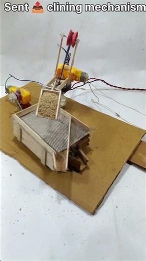 sent 📤 clining mechanism using hydraulic excuvetor #dc motor #motor#ideas#diy dc