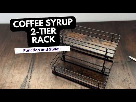 Coffee Syrup Organizer Review ☕ 2-Tier Rack That Simplifies Your Coffee Bar!