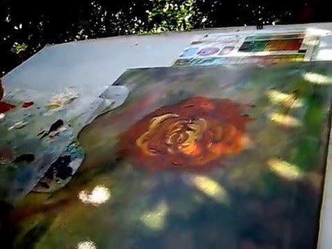 How to Paint Mums with Oil on Canvas (Part 1)