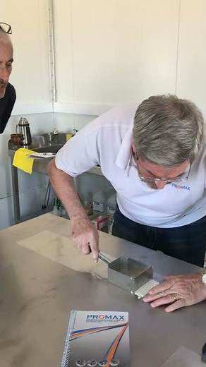 PROMAX 🟦🟧🟦 laboratory sample of thermoplastic for road marking