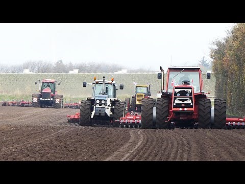 BIG Articulated Tractors on work - Versatile 555, Case IH STX 275, MF 1200 & 4840, Ford FW35