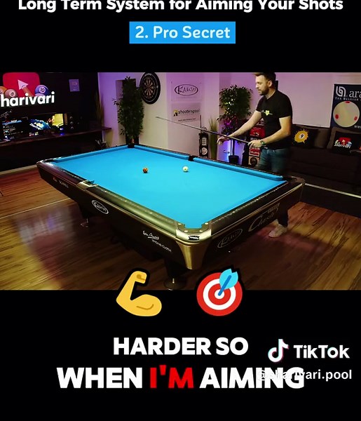 Long Term System for Aiming Your Shots - Pro Secret#pool #billiards #beginner #tutorial #poollesson #fyp #foryoupage