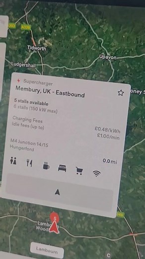 Exploring Tesla Charging Stations in Lamberbourn, UK