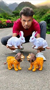 Remote Control Rabbit VS RC Lion Unboxing #unboxing #toys #rabbit #lions | B.m. kids toy