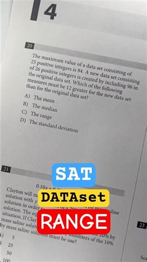 SAT Statistics: Adding a Number to a Dataset