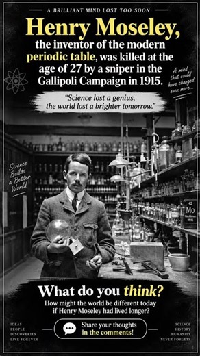 A Single Bullet Changed the History of Science: The Henry Moseley Story
