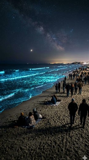 The Ocean Started Glowing Blue at Night… Here’s Why