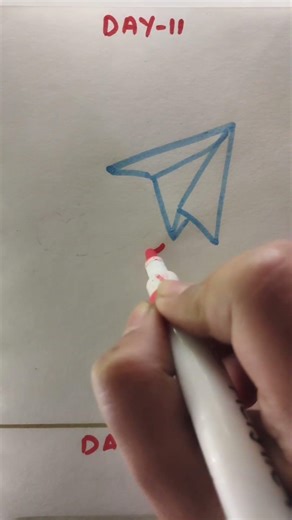 proof that simple= beautiful |easy plane drawing #art #drawing✨