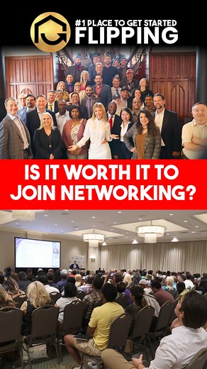 Unlock new opportunities and connections by joining a real estate network. It's worth the investment. #RealEstateNetwork #ConnectionsMatter #PropertyPros #NetworkingSuccess #RealEstateGrowth | Flipping.com