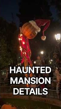 Check Out Some Of The Details In The Haunted Mansion at Disneyland🎃