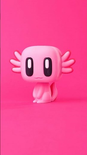 Meet the COOBO Axolotl!All 3D printable files on Patreon and Thangs #toycollection #3dprinted