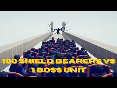 100X SHIELD BEARERS vs ALL BOSS UNITS - TABS | Totally Accurate Battle Simulator