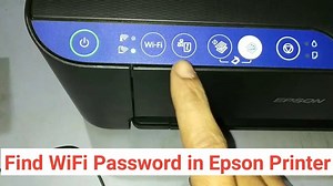 How to find WiFi password in epson printer