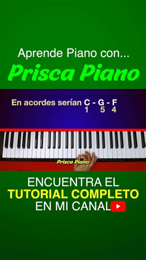 🔥 Aprende a sacar cantos SOLO CON OIRLOS? #piano #tutorial #aprendepiano | Prisca Piano