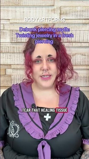Debunk Piercing Myth: Twist Jewelry so it Doesn't Get Stuck