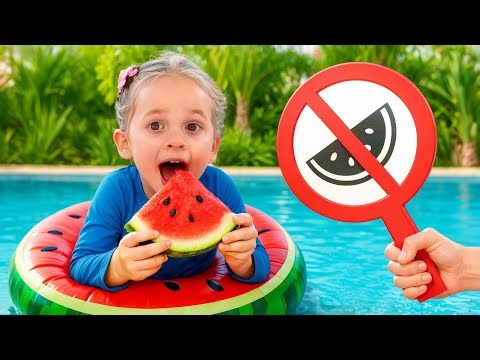 Regras divertidas na piscina para crianças