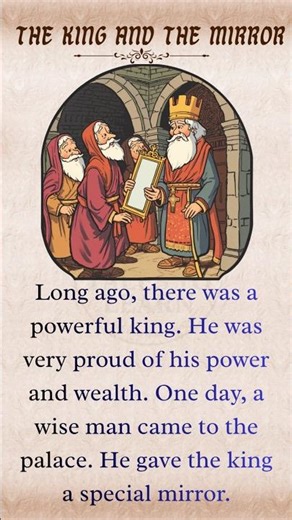 Mirror of Truth | Inspirational King Story in English #shorts